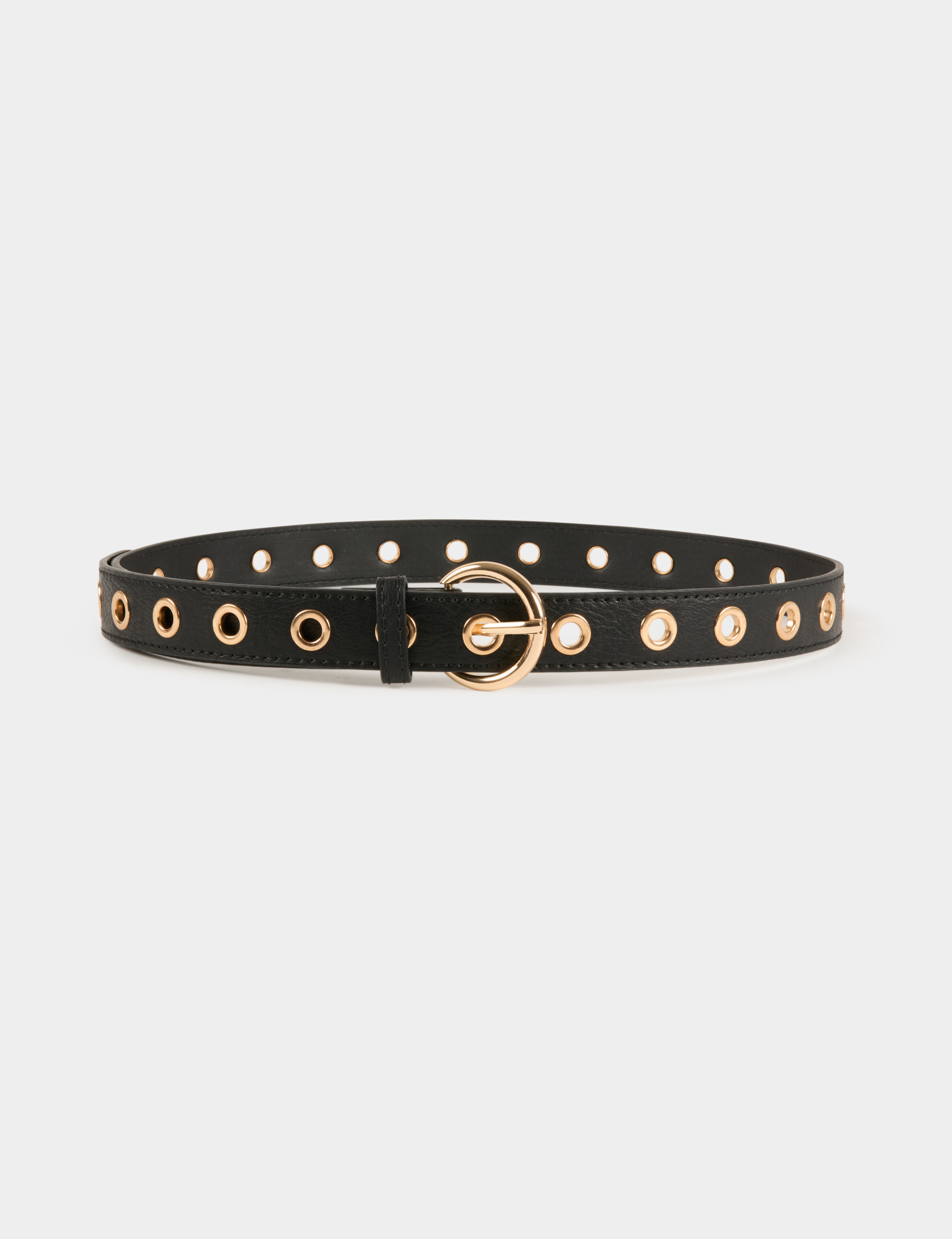 Belt with eyelets gold ladies'