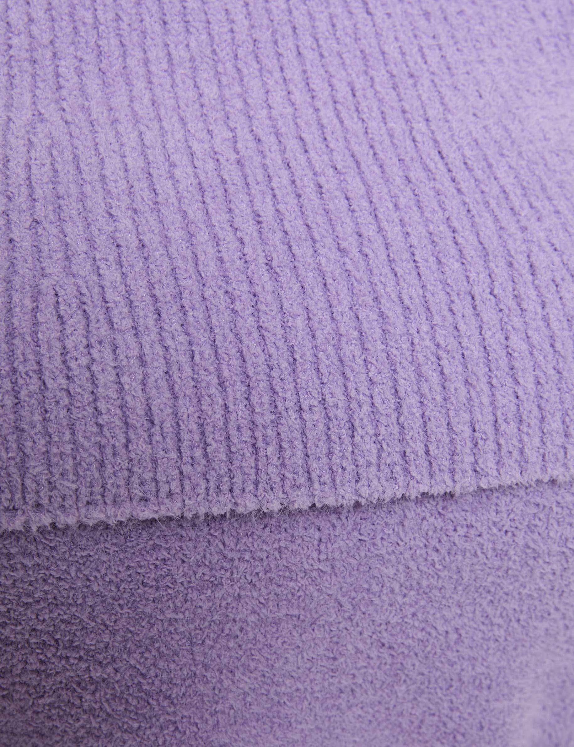sweater with bardot neckline parma purple women null