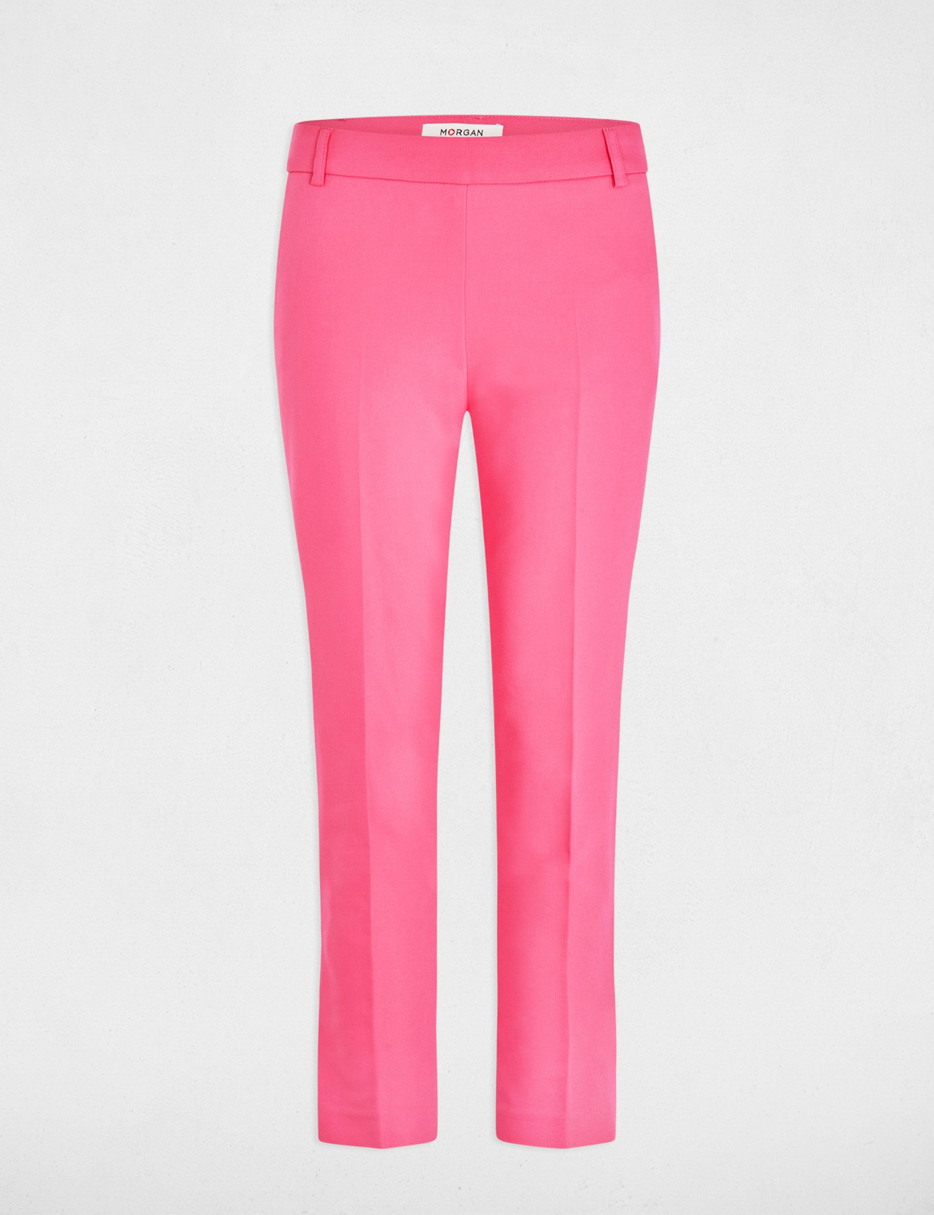 Cropped cigarette trousers pink women