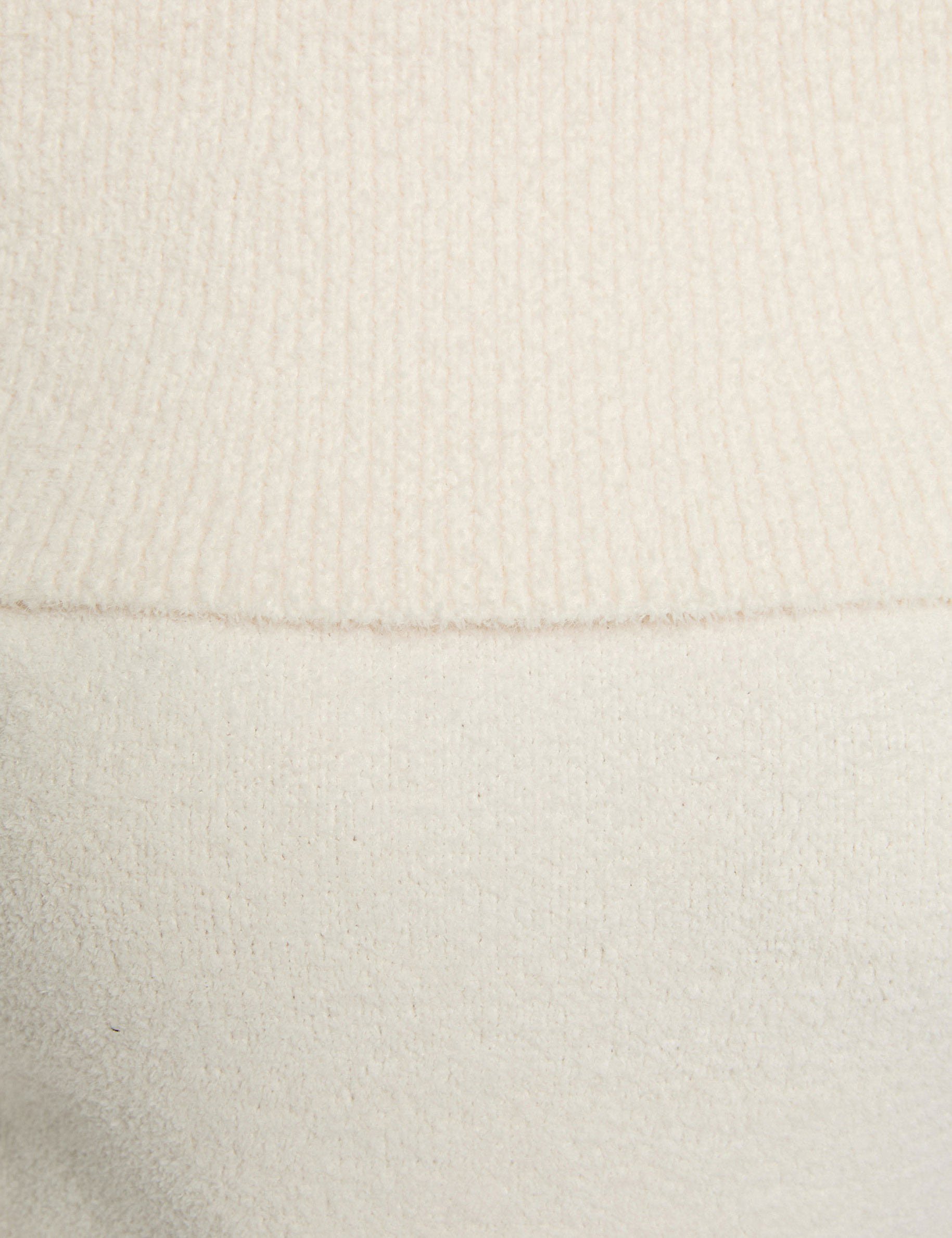sweater with bardot neckline ivory women null