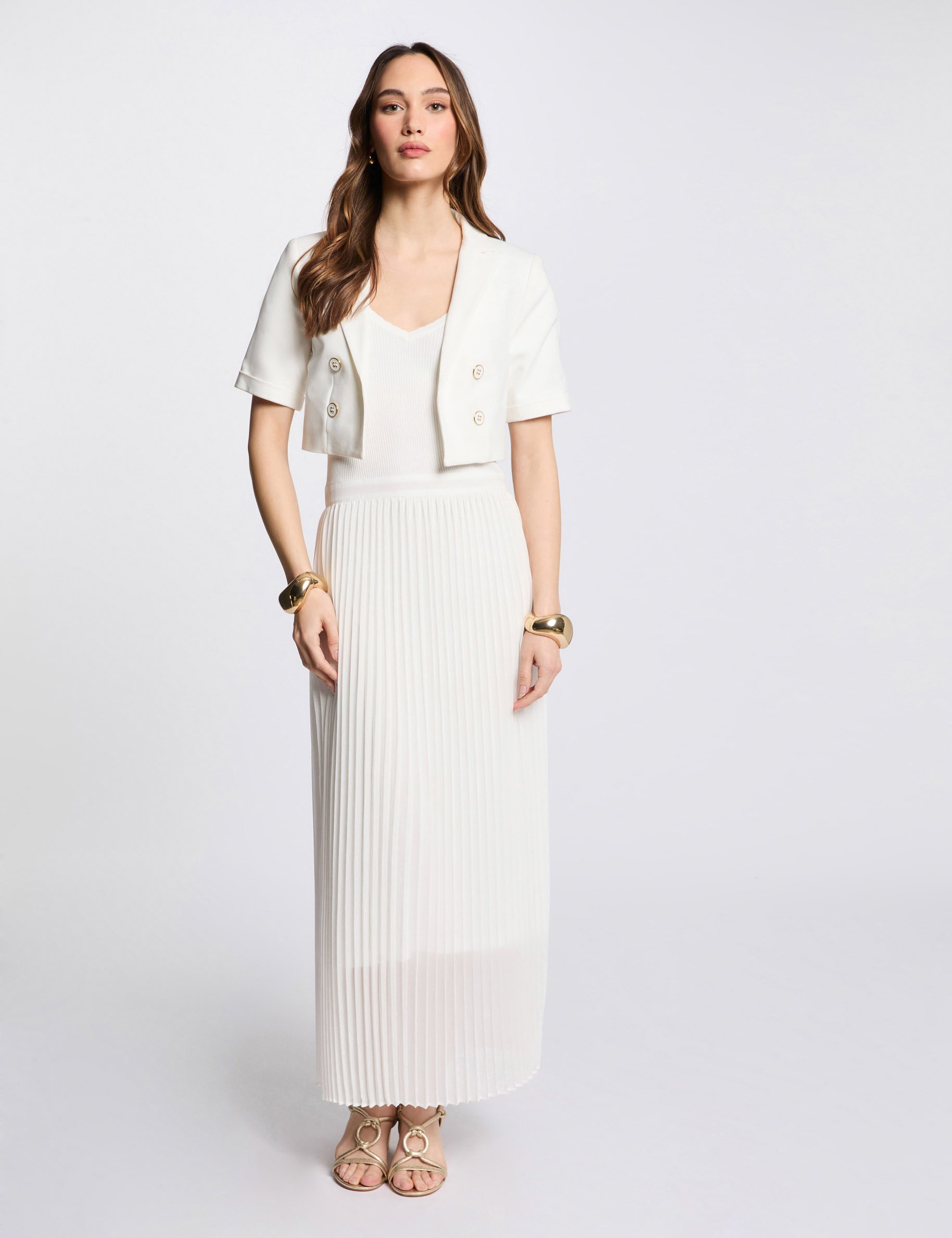 short sleeved bolero white women Short-sleeved bolero white women