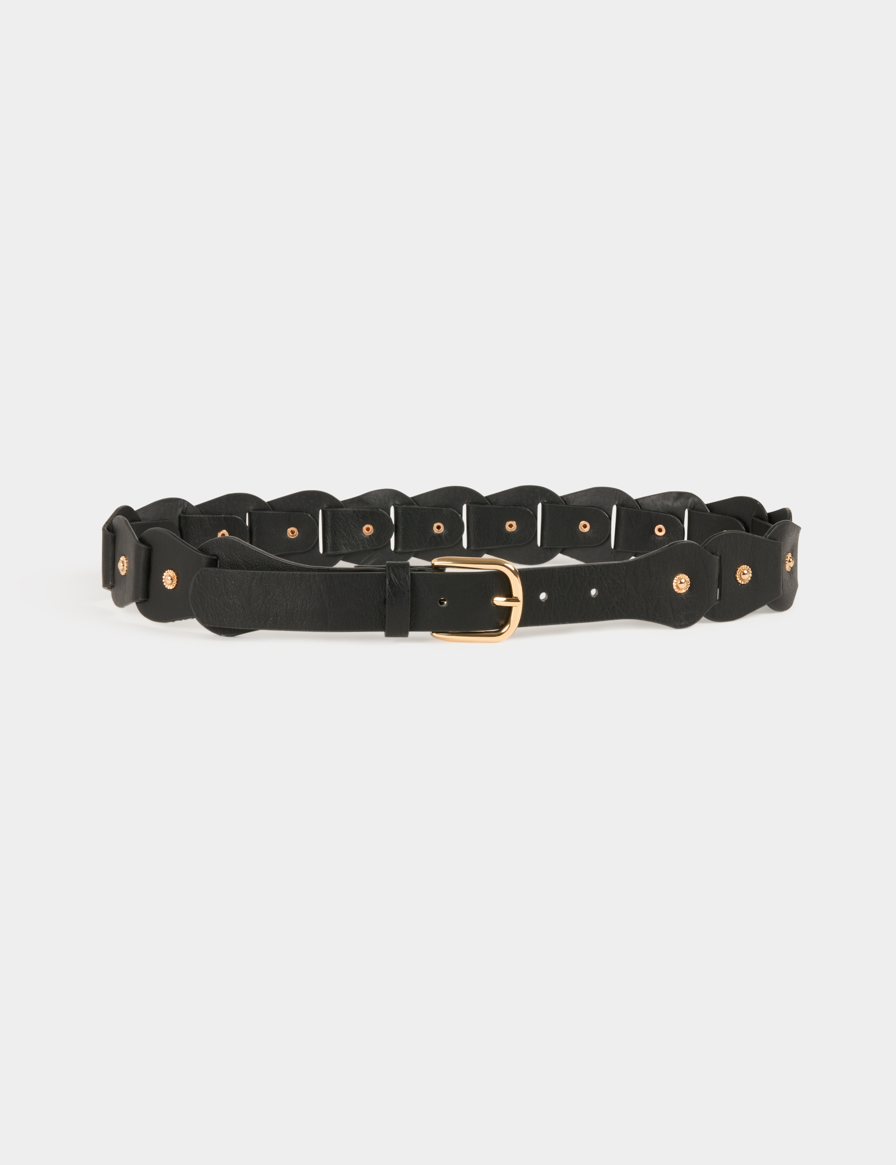 Belt with studs black women