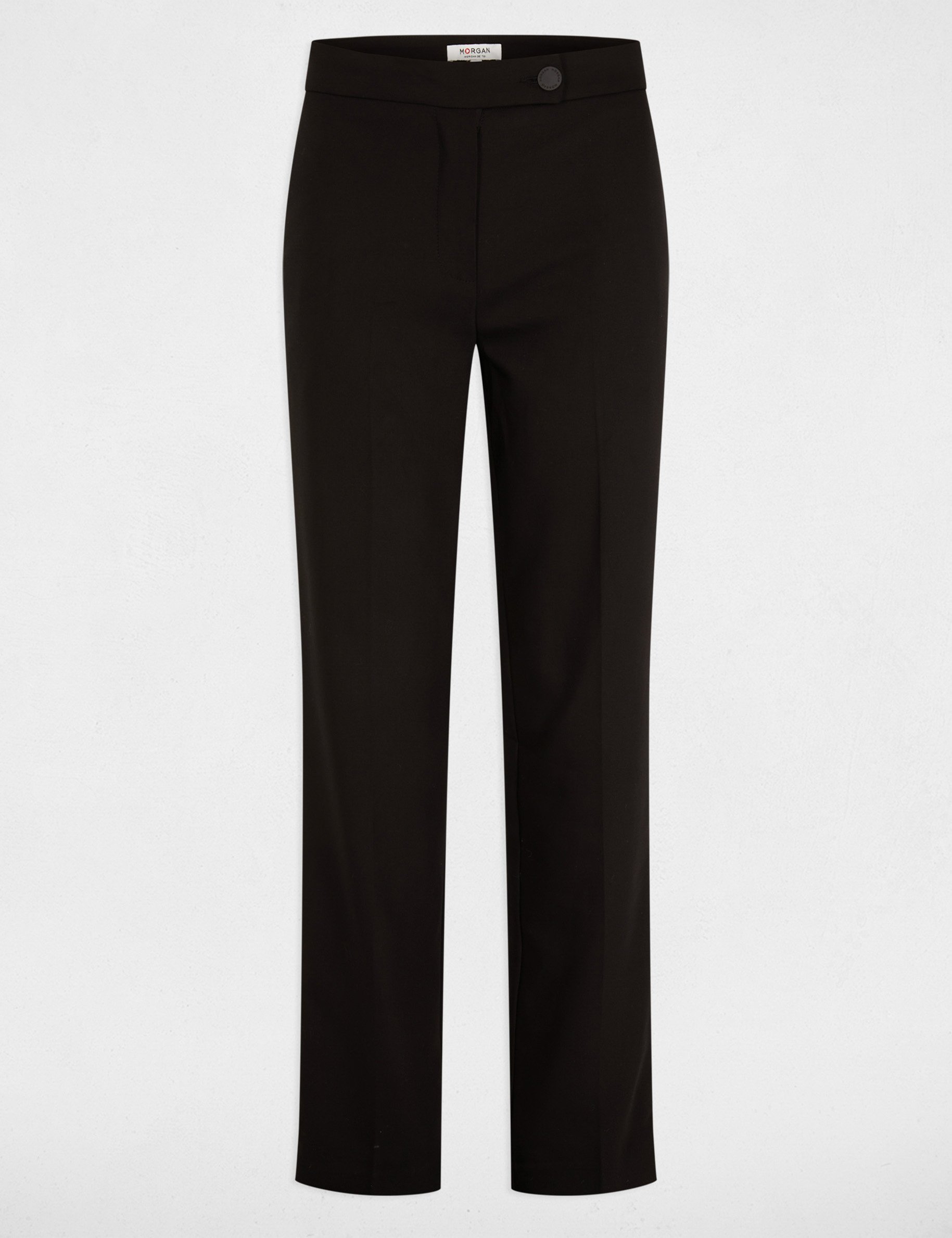 Wide leg trousers with darts black women