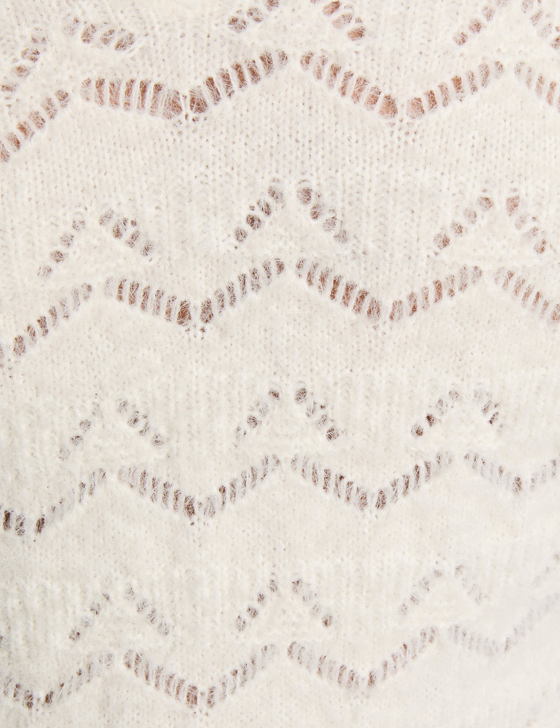 v neck jumper ivory women null