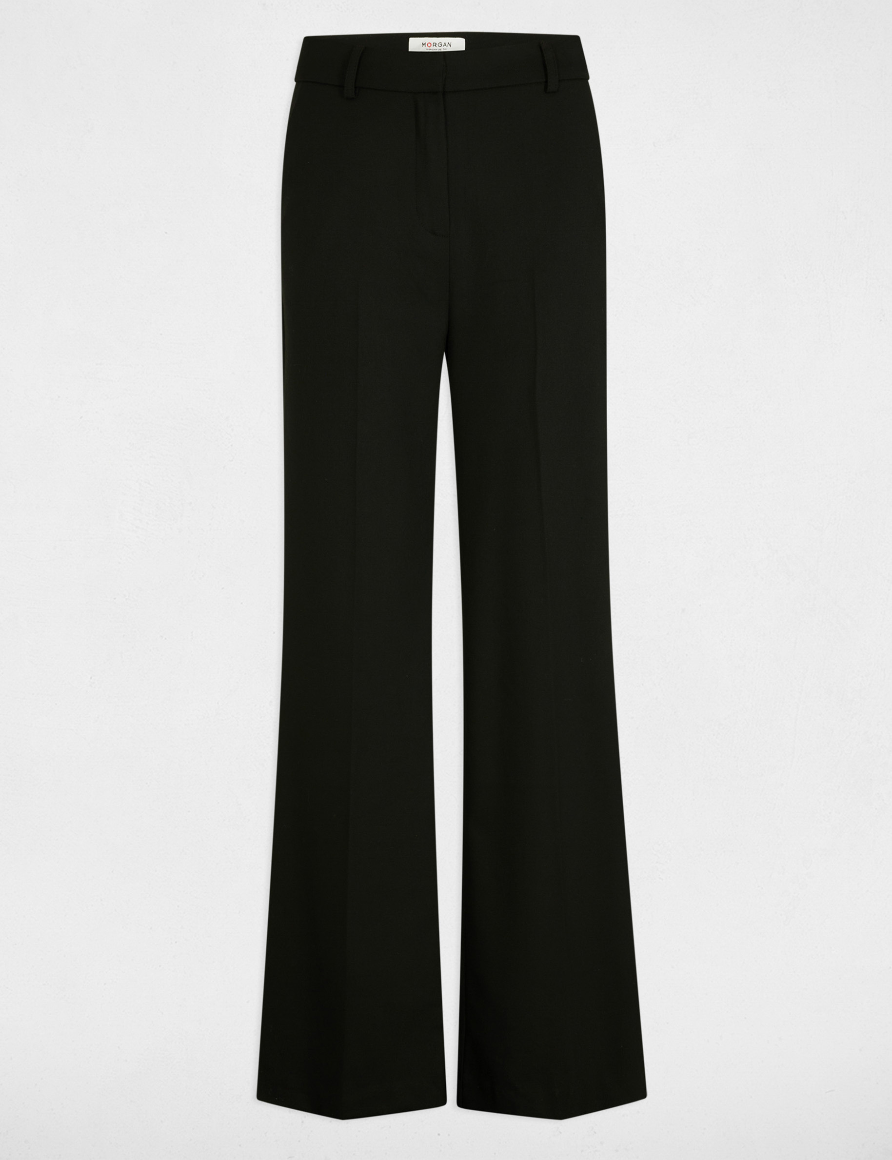 Wide leg trousers with darts black women