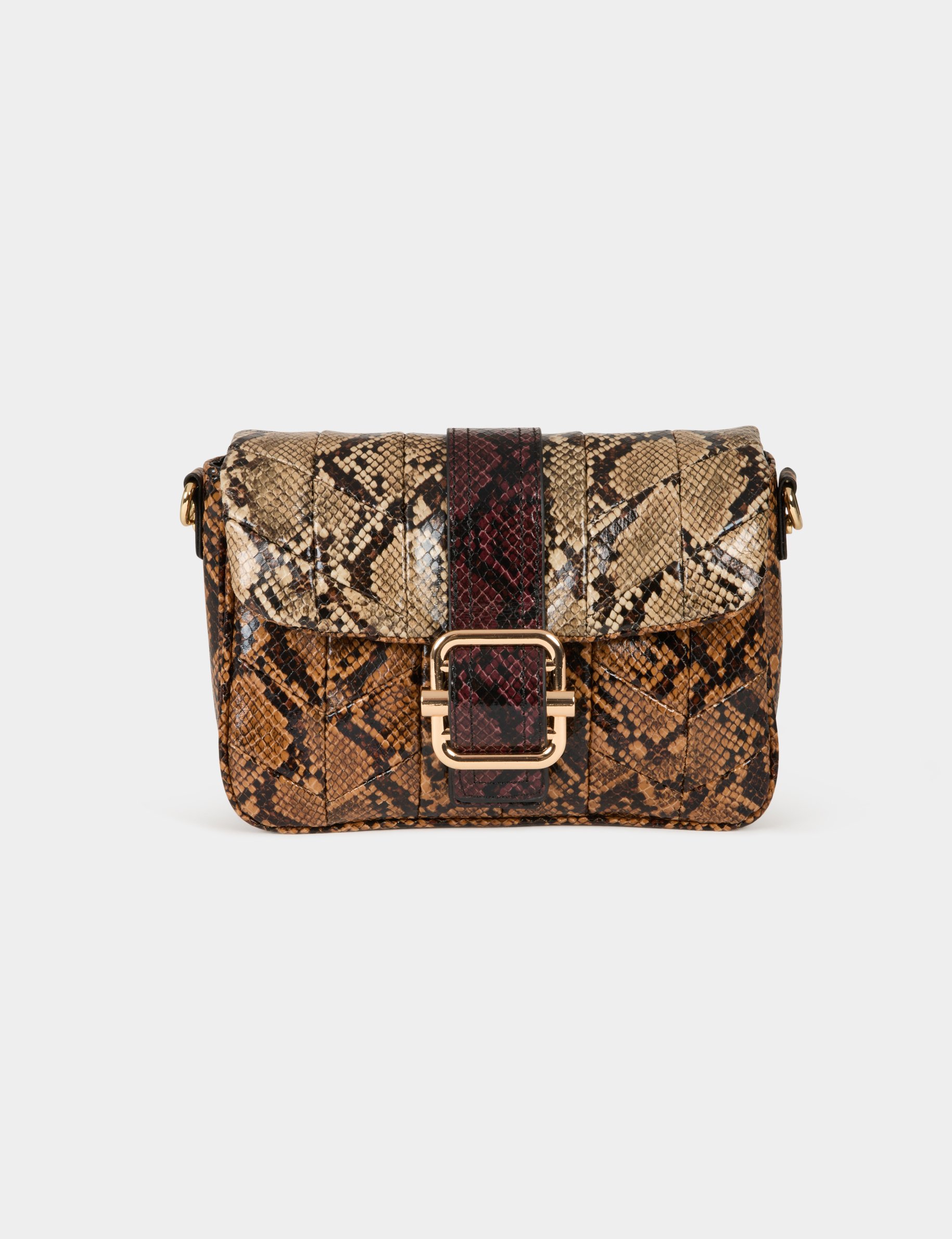 Bag with snake effect multicolored ladies'