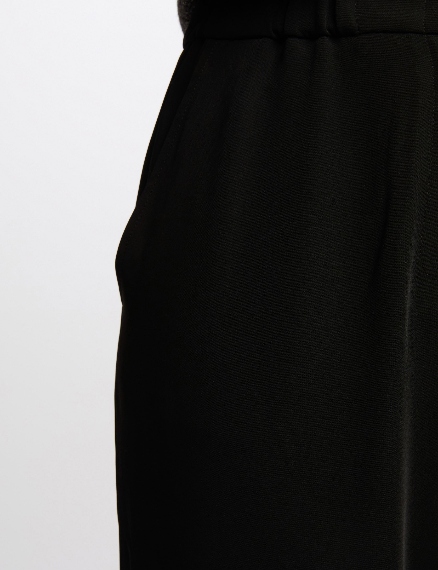 Wide leg trousers black women