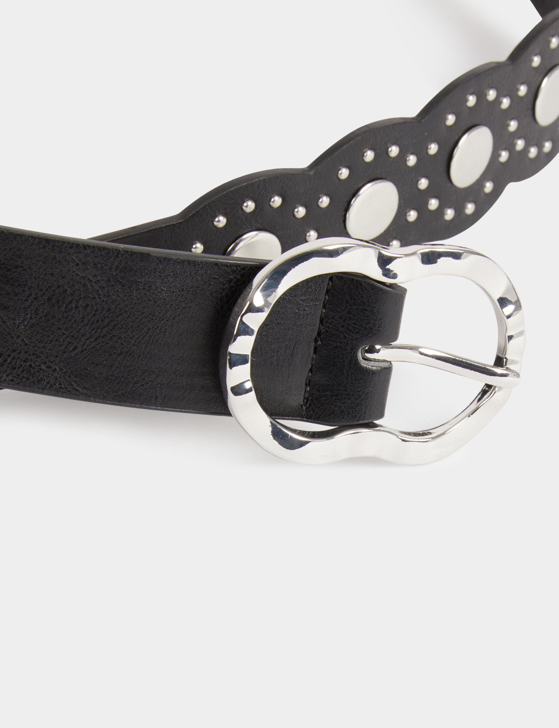 Belt with studs black women