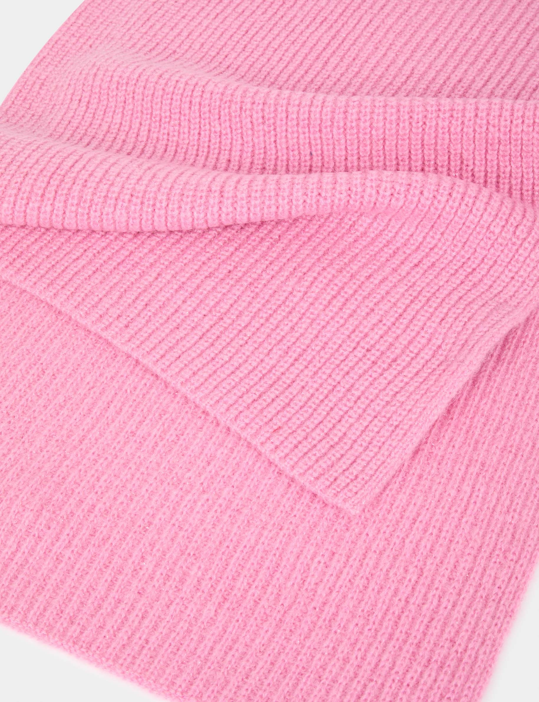 Knitted scarf pink women