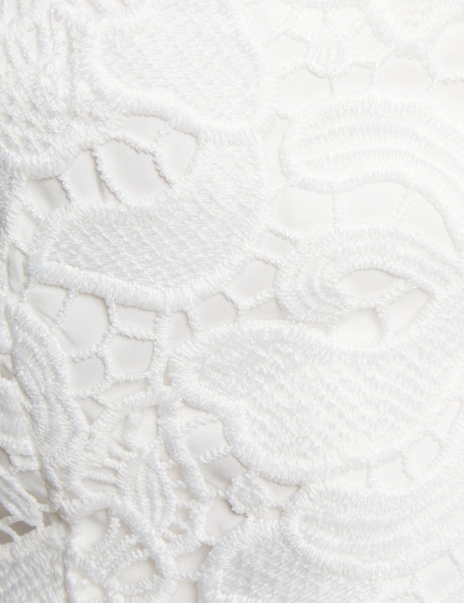 sleeveless lace cardigan ivory women null