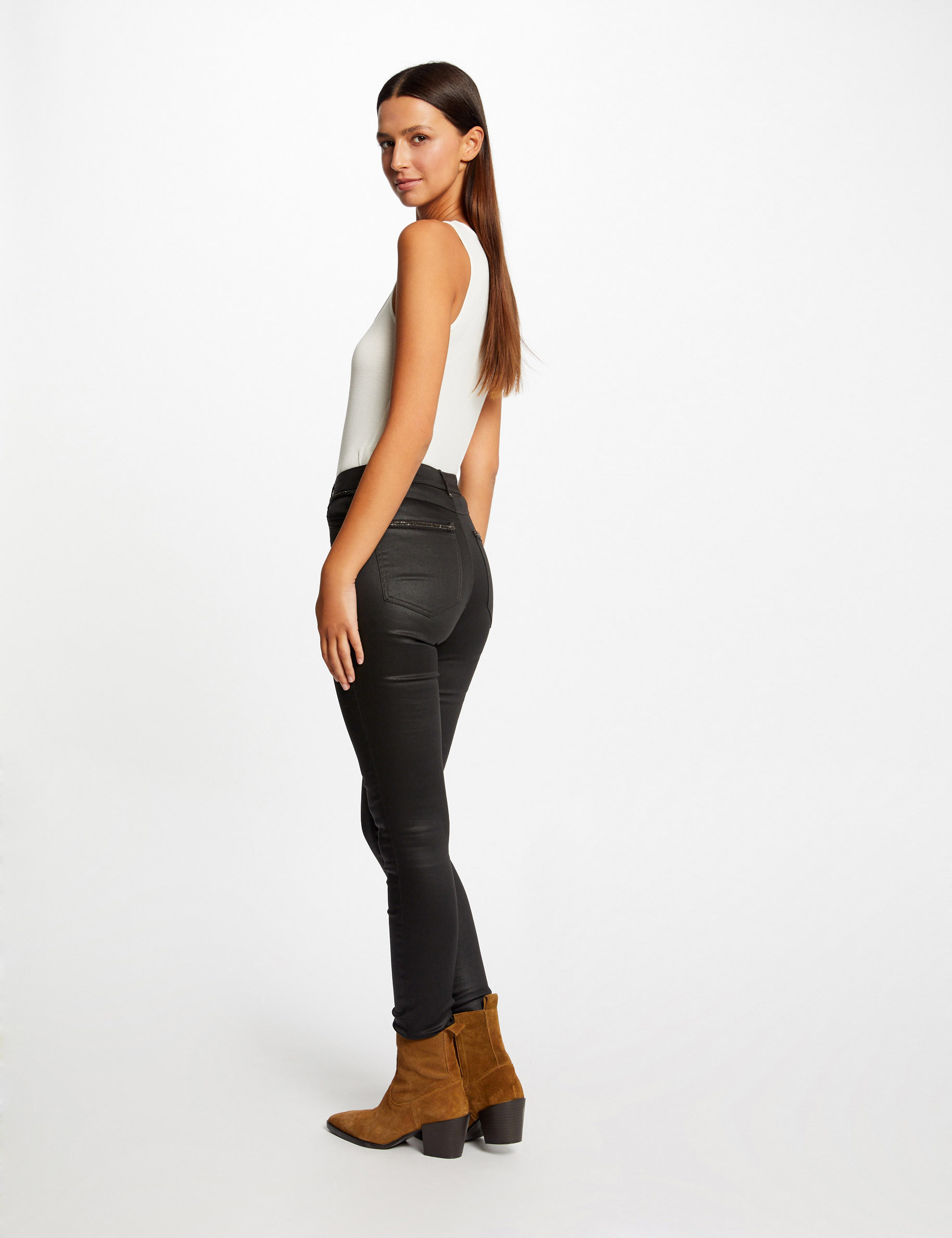 High-rise skinny-fit pants in black - Tom Ford | Mytheresa