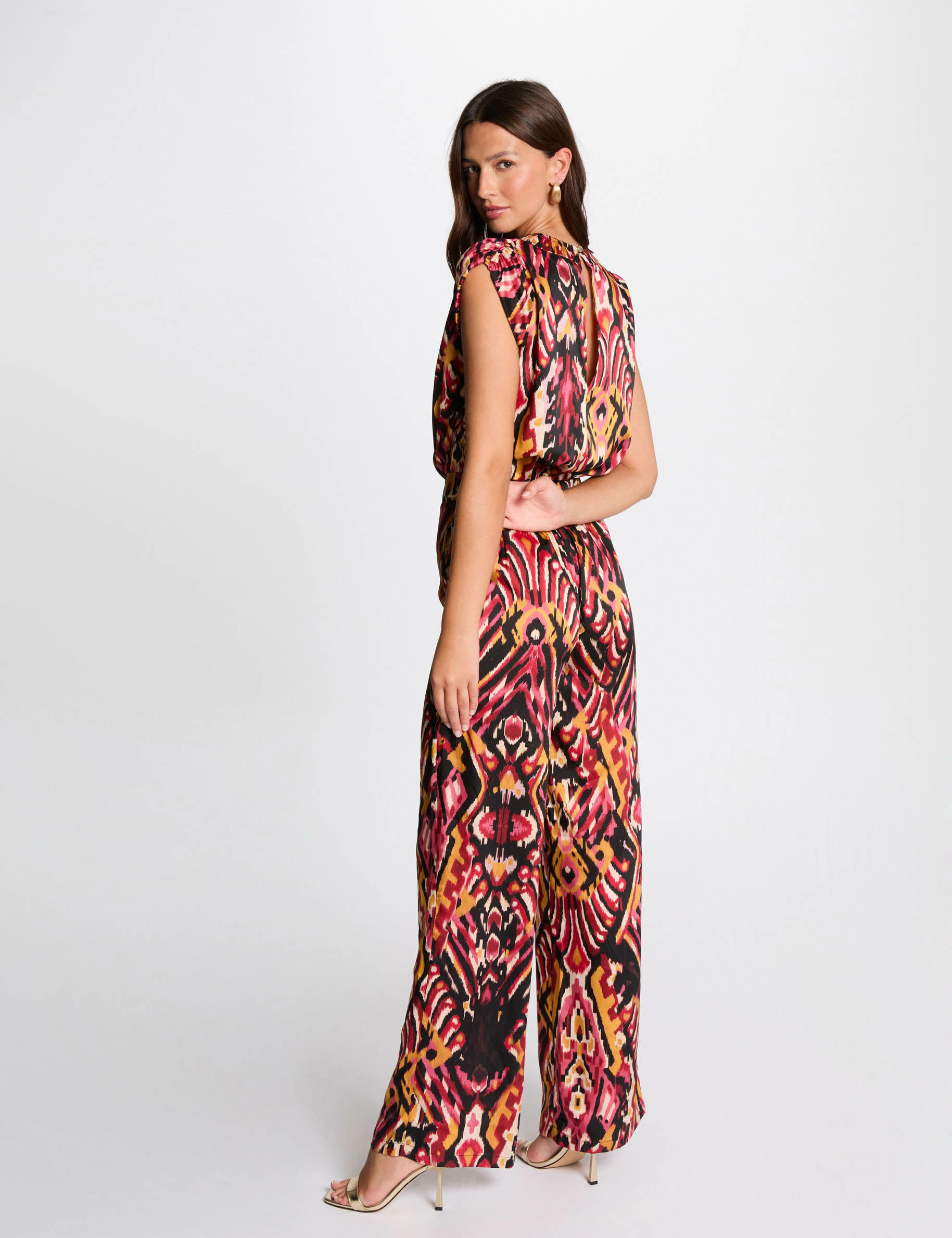 Printed jumpsuit multicolored women