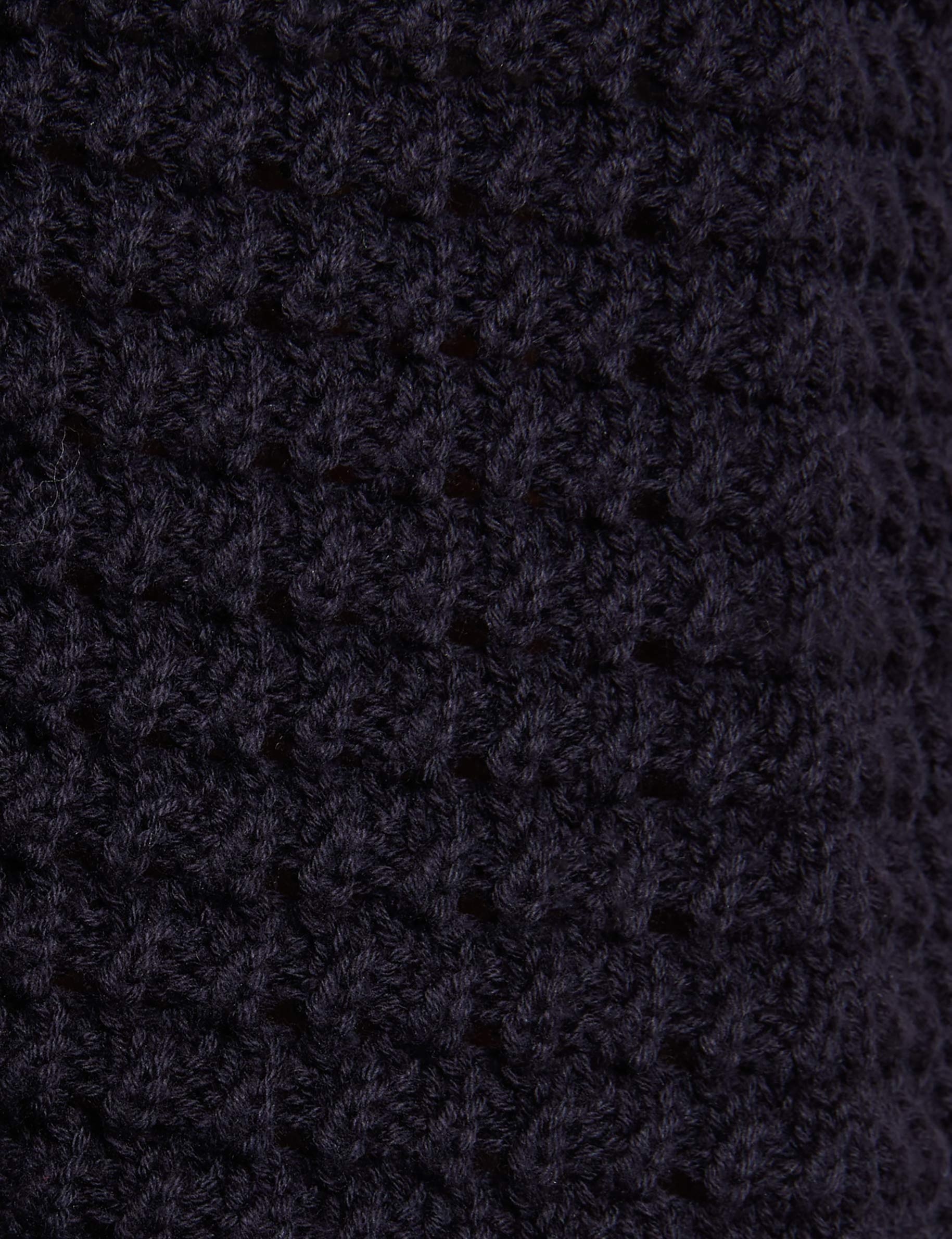 sleeveless openwork cardigan navy blue women null