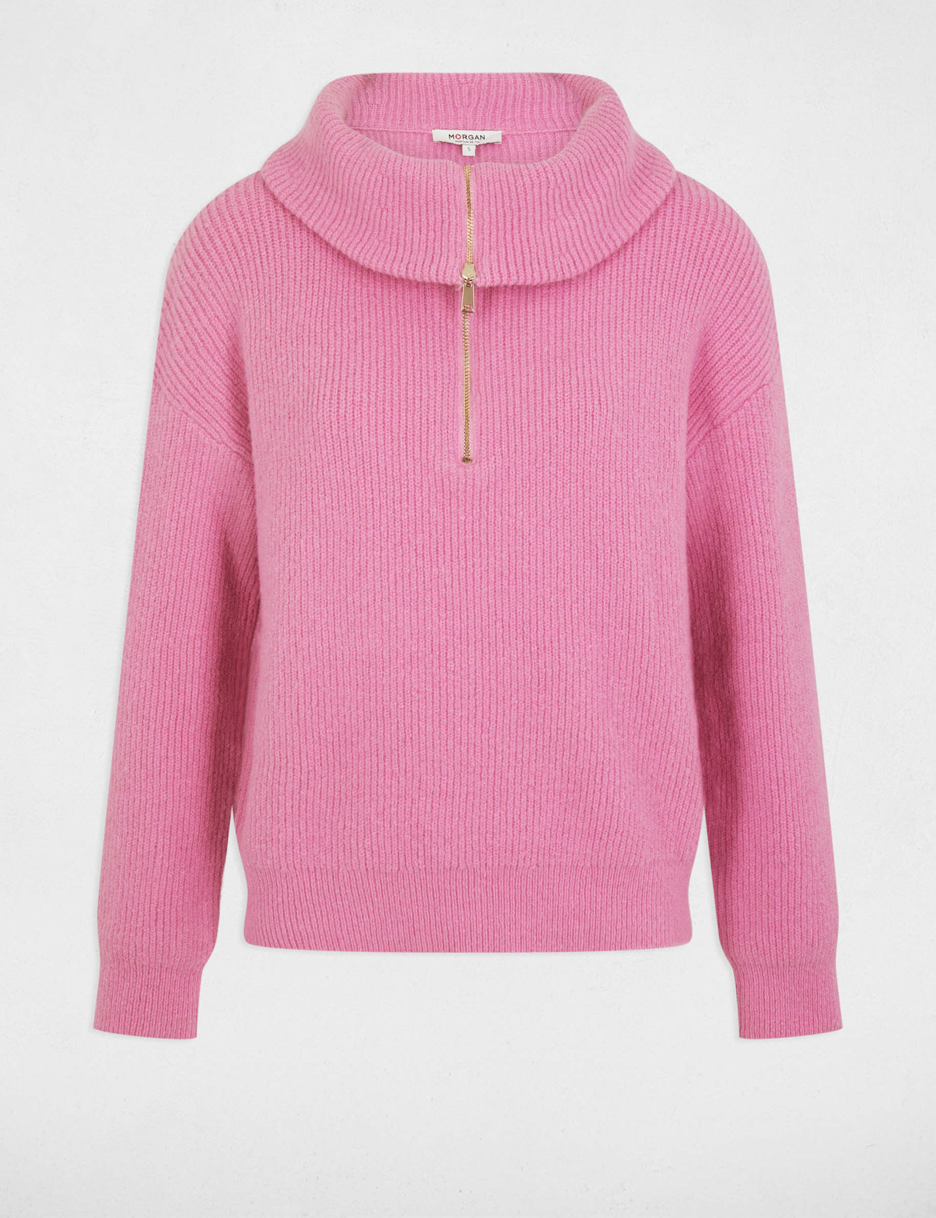 Pink oversized roll neck jumper online