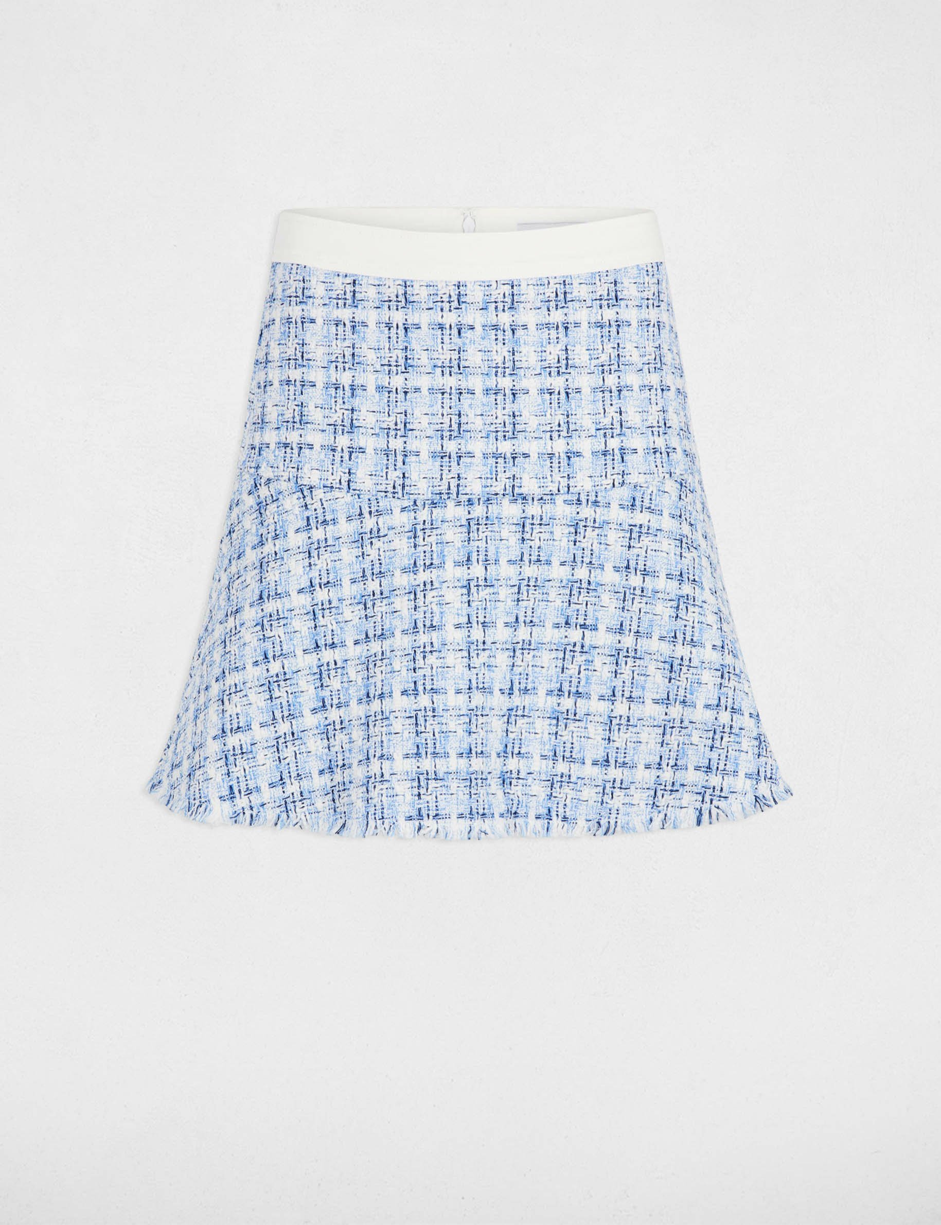 Tweed A-line mini skirt multicolor women