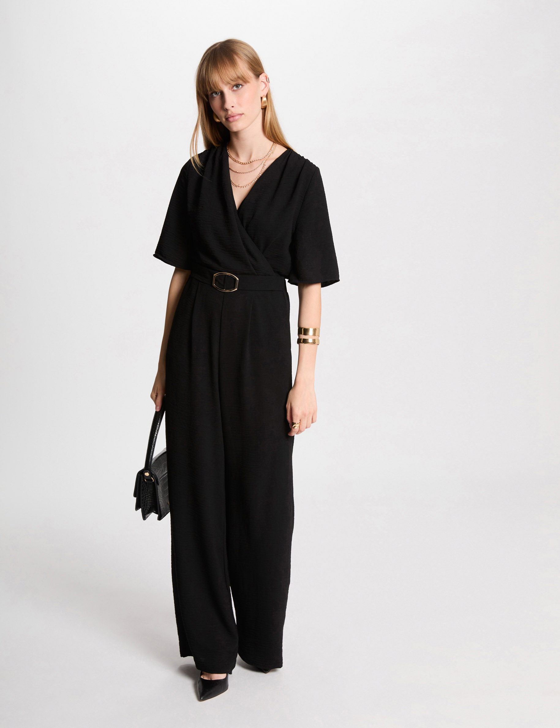 Jumpsuit wide leg black women