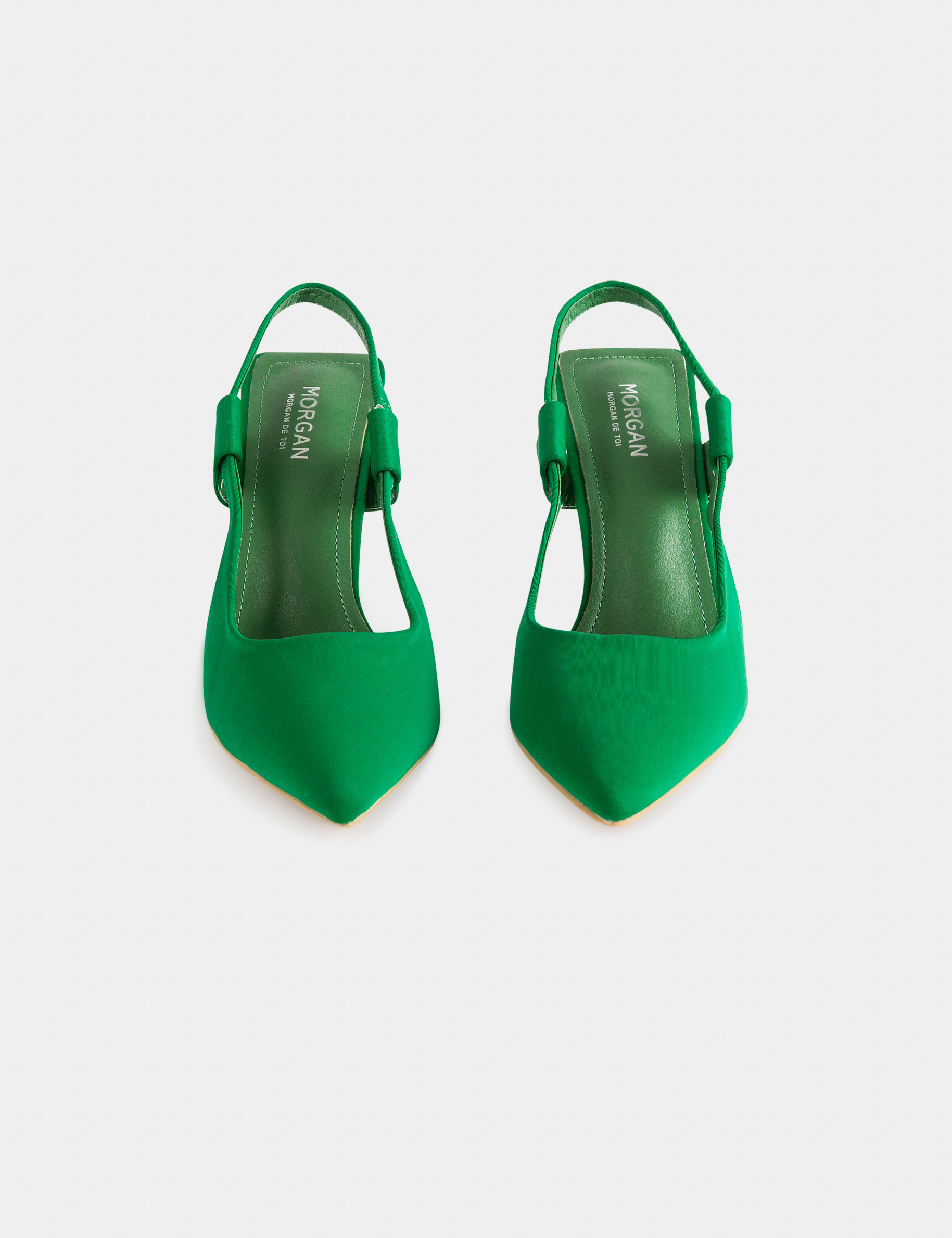 Jezebel - Women Heel Shoes In Green & Gold | JULKÉ