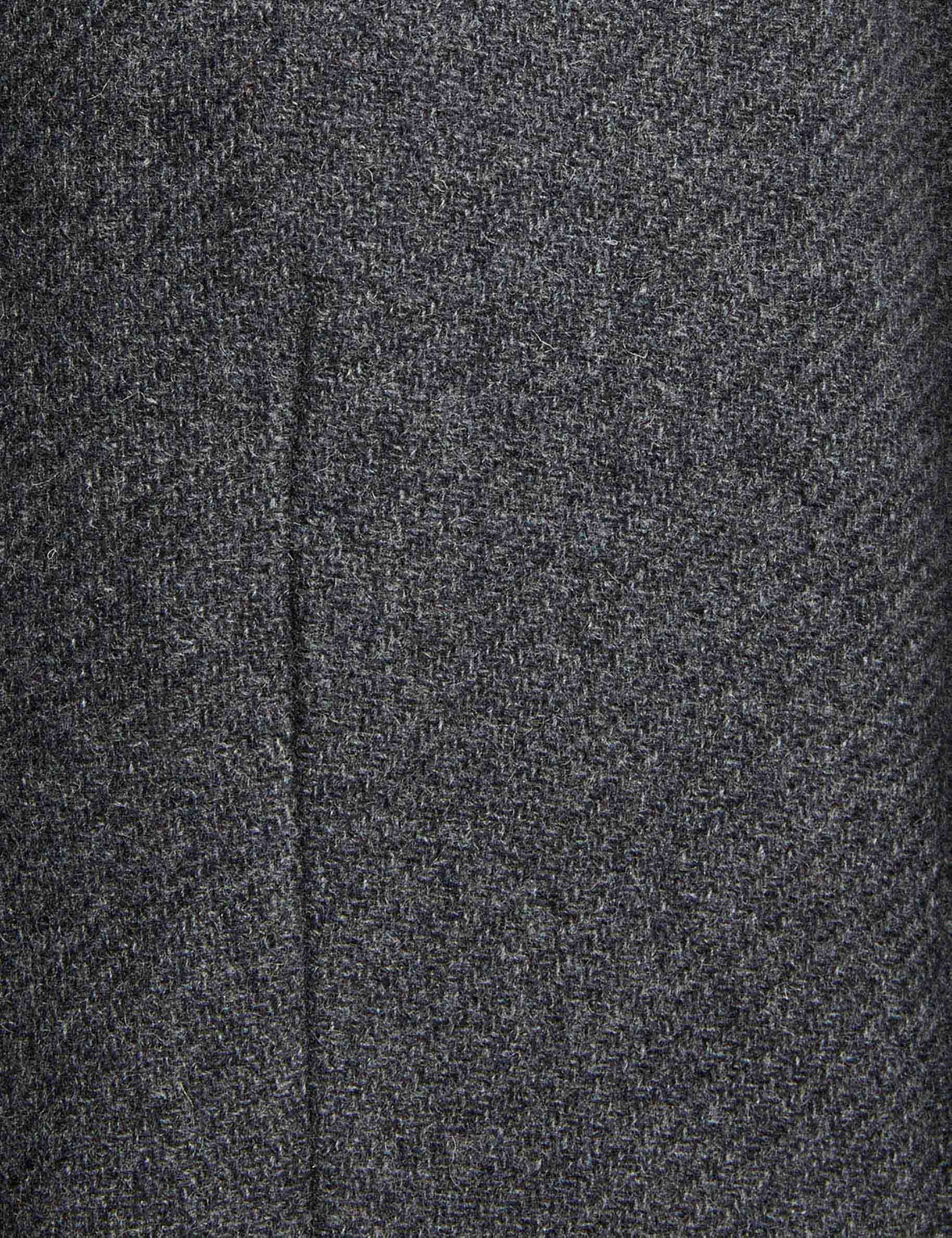 fitted boucle coat dark grey women null