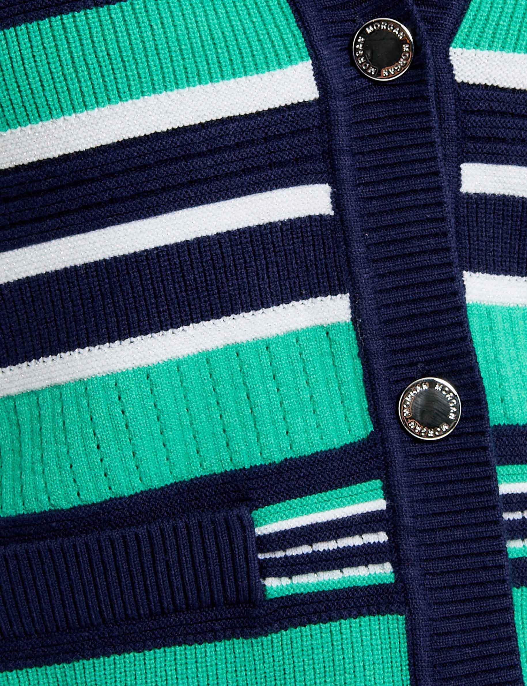 striped jumper short sleeves multicolor women null