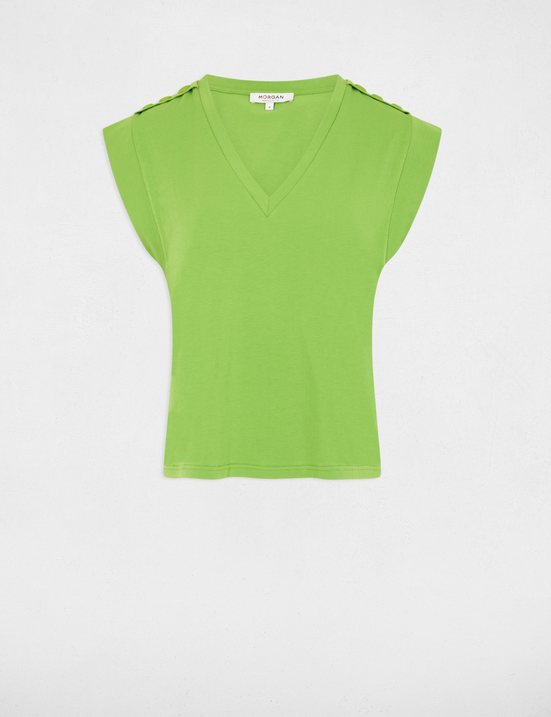 Short-sleeved t-shirt aniseed green women