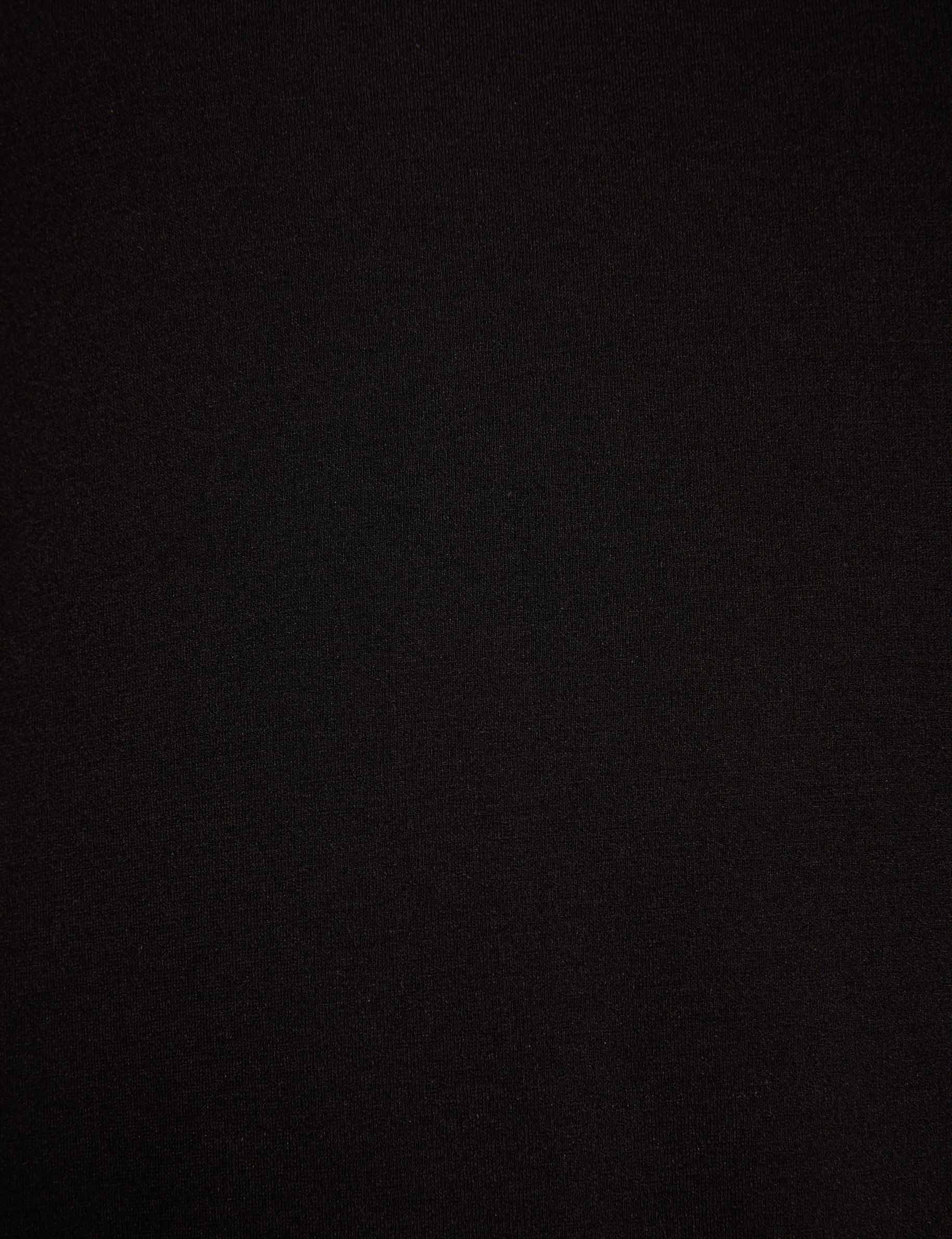 short sleeved t shirt with lace black women null