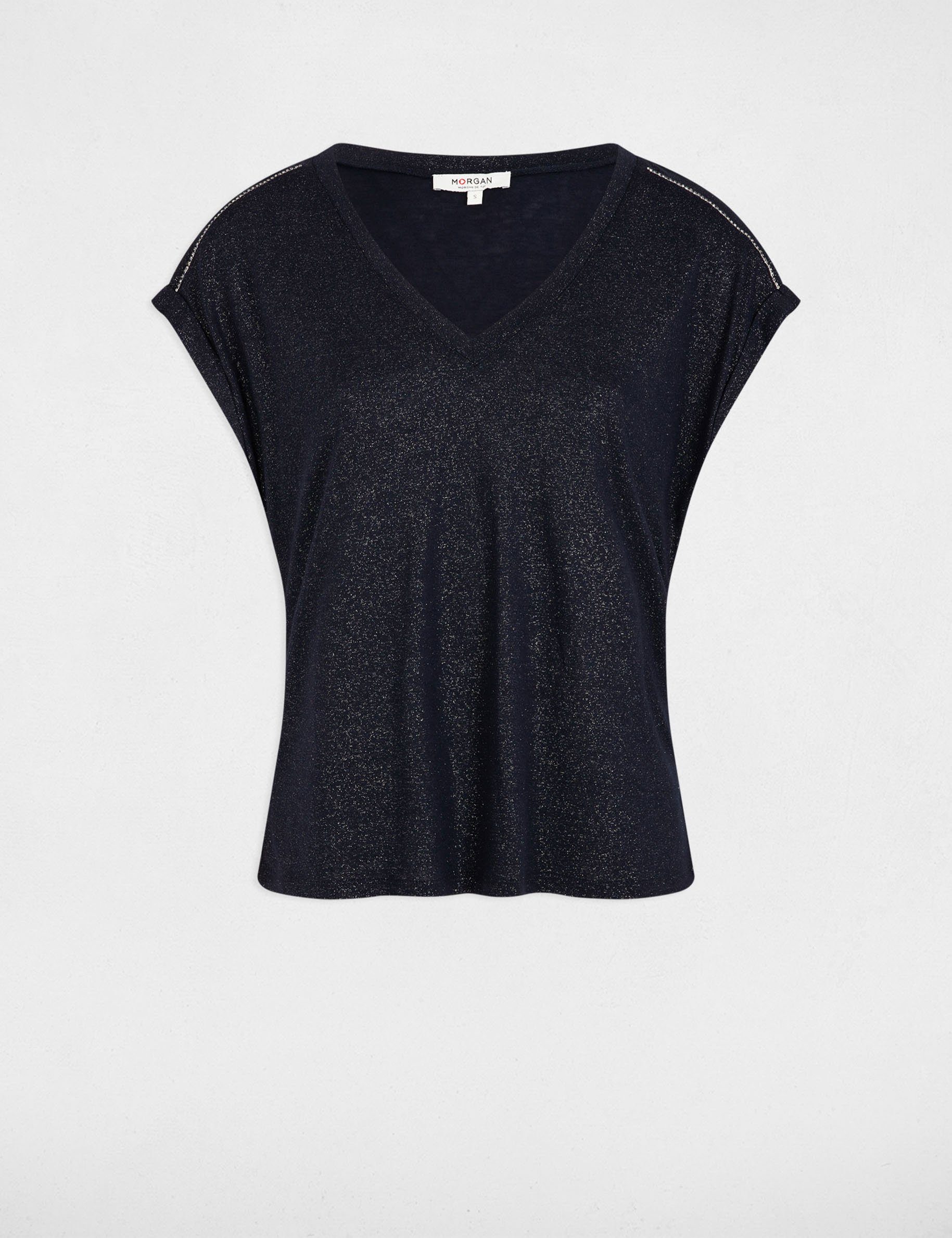 Short-sleeved t-shirt navy blue women