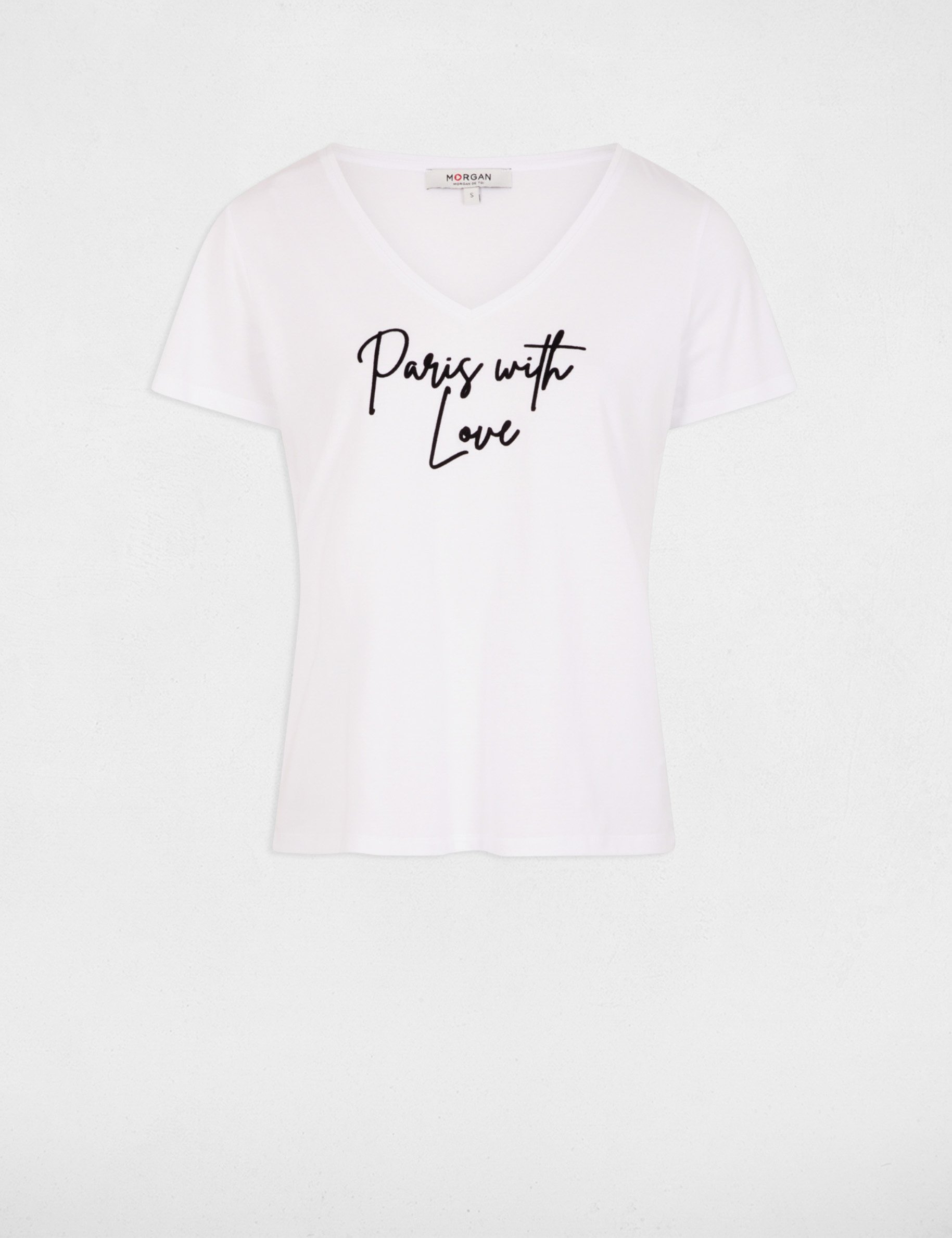 T-shirt with message white women