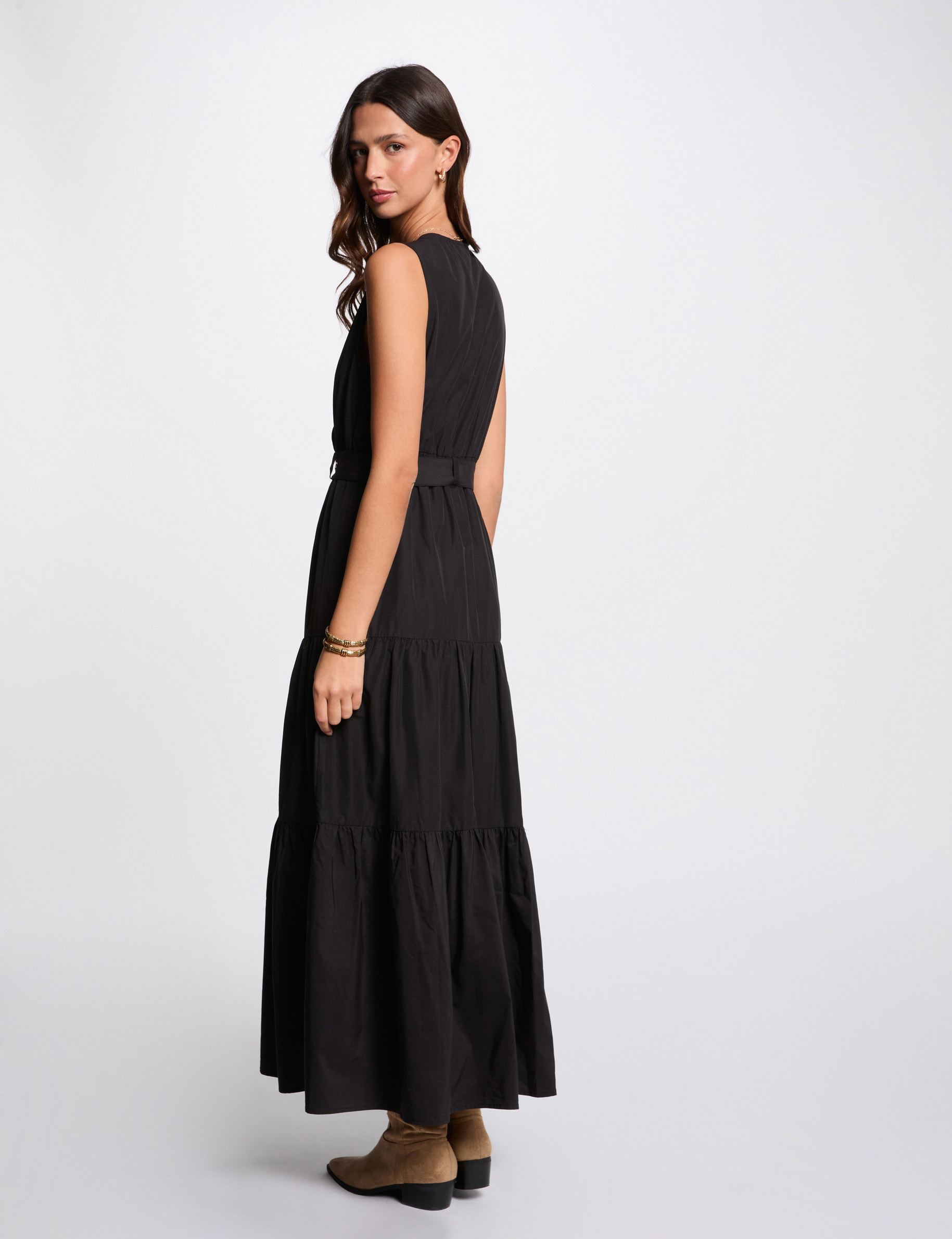 Maxi straight dress black women