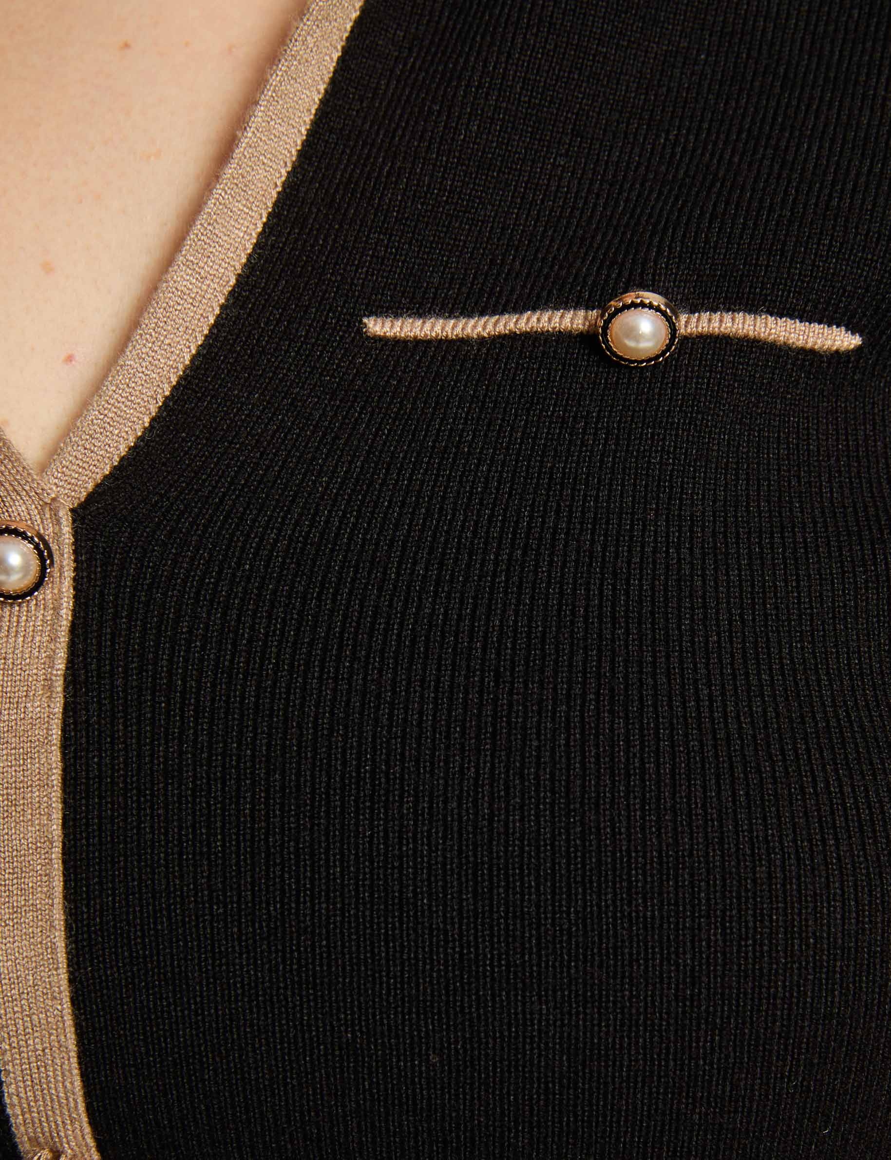jumper polo collar and short sleeves black women null
