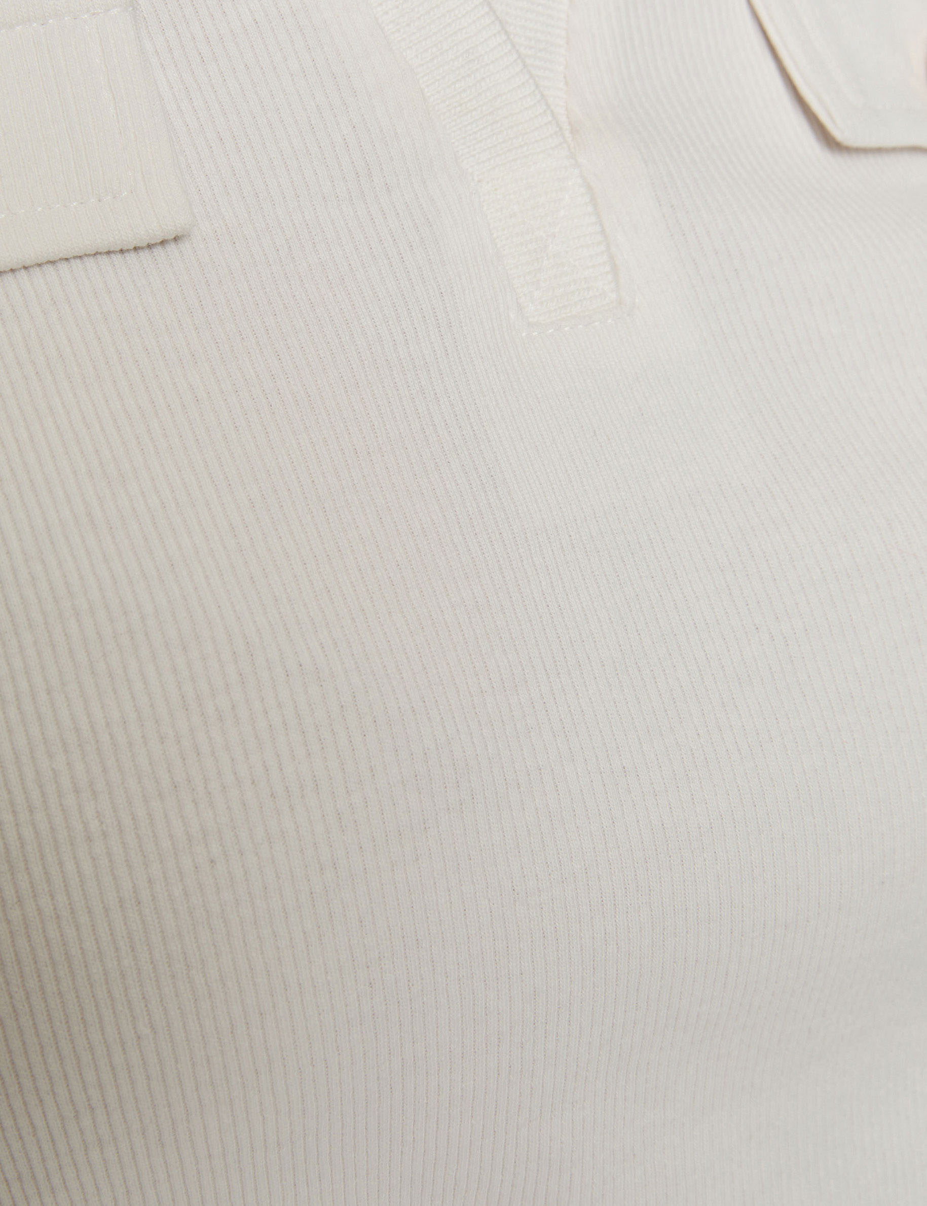 fitted polo t shirt white women null