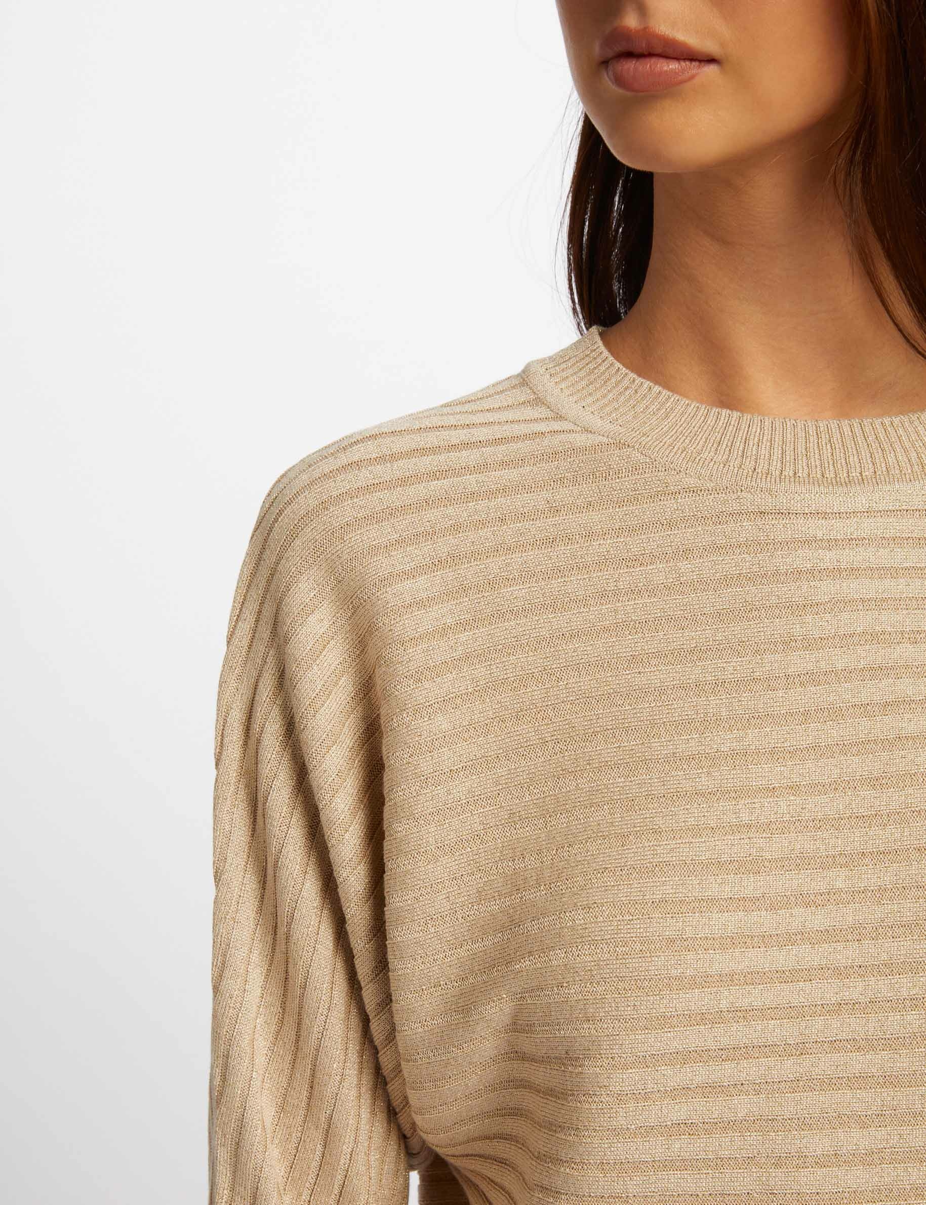 Jumper 3/4-length sleeves beige women