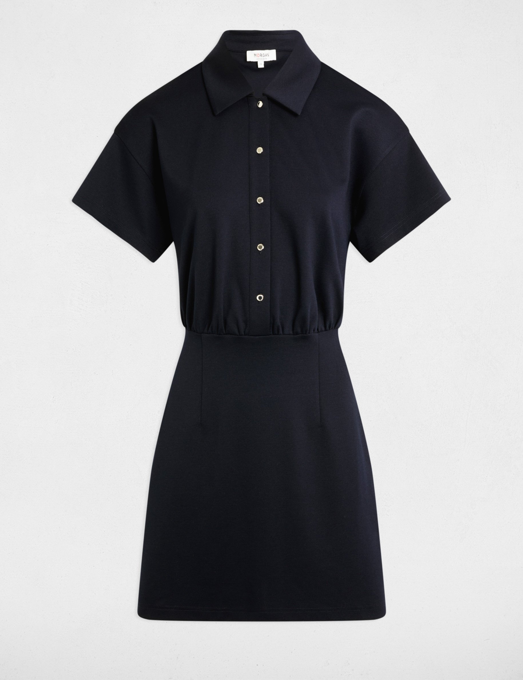 Fitted mini dress navy blue women