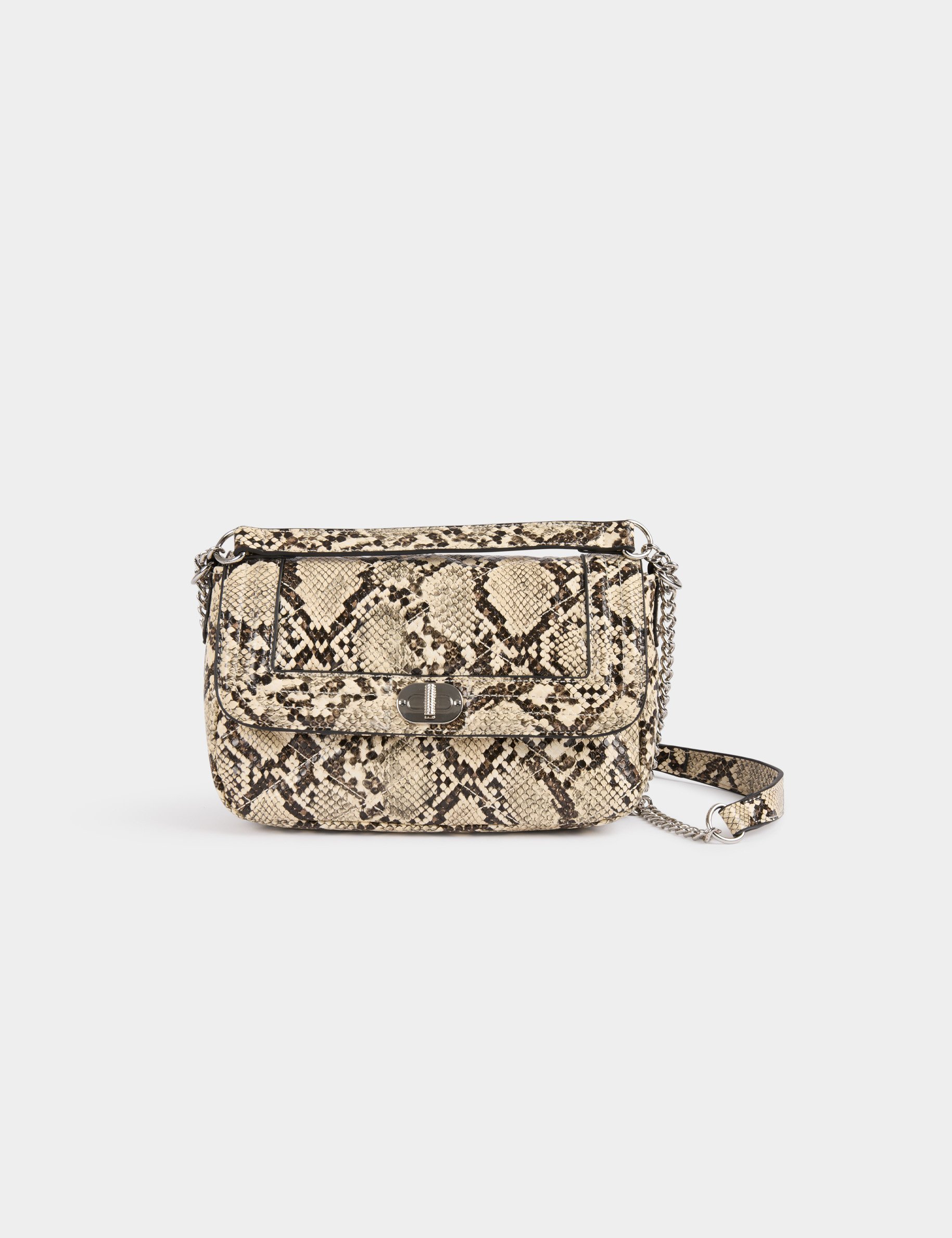 Bag snake print sand women