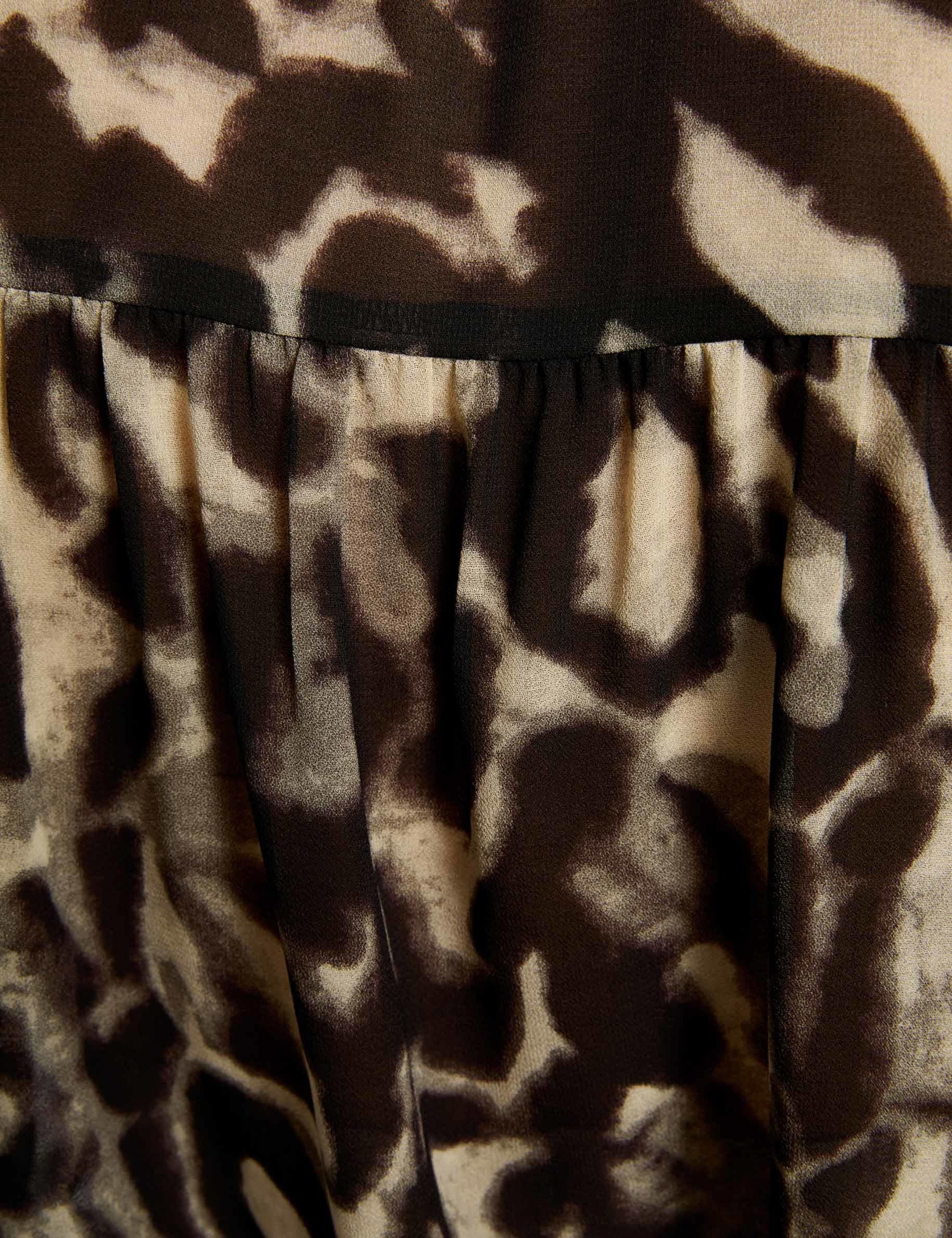 printed voile shirt multicolor women null