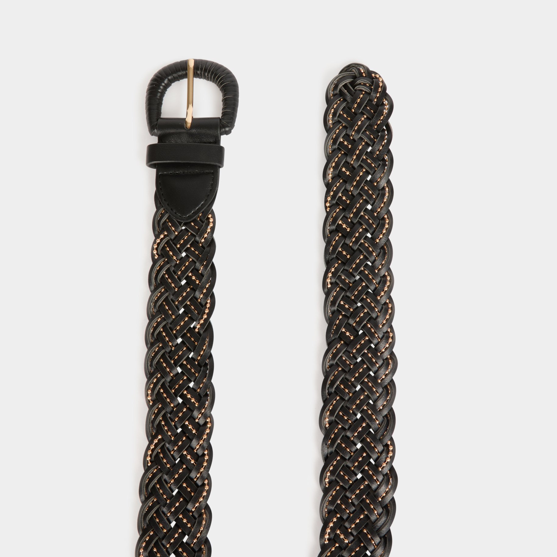 Braided belt black women