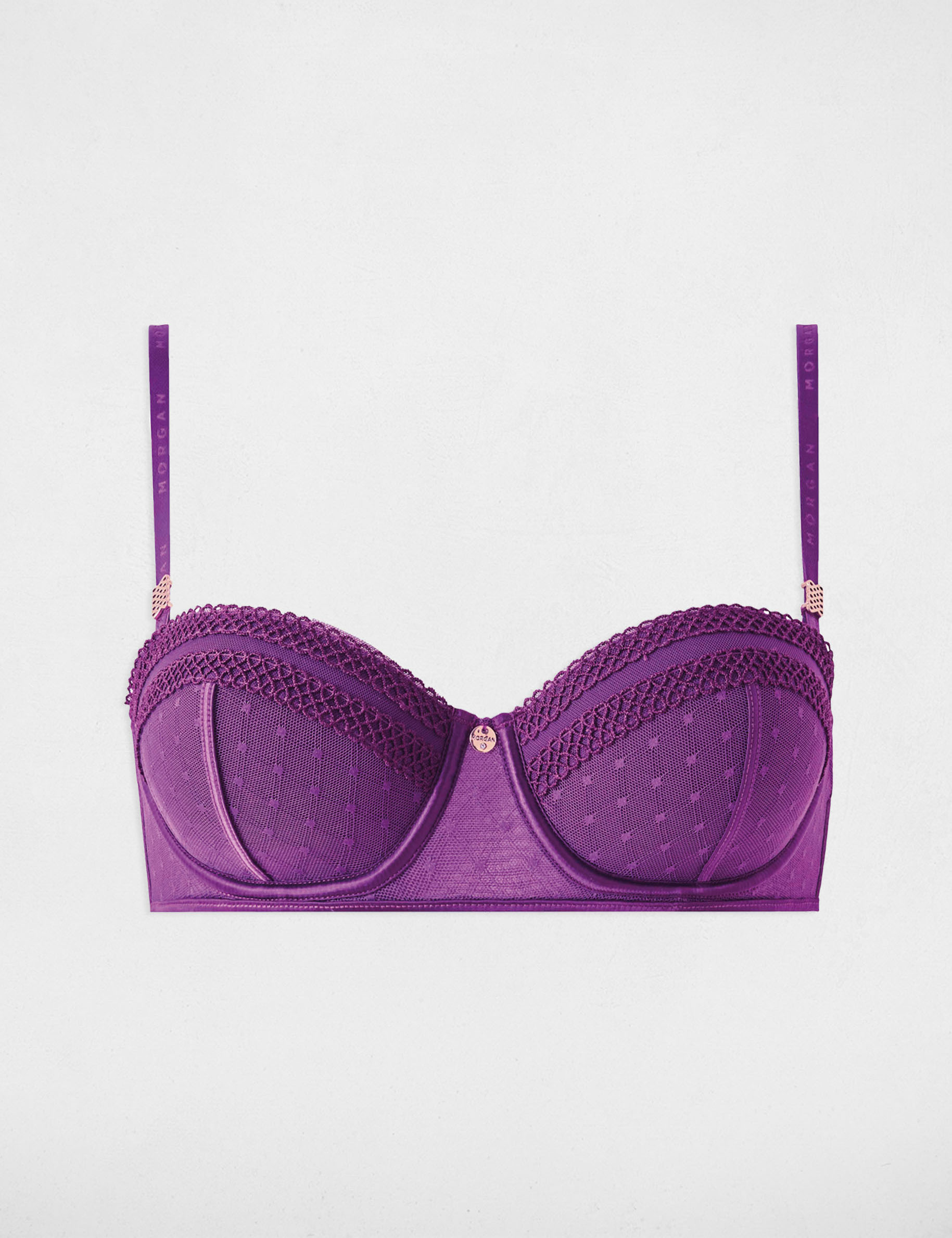 Bandeau bra purple ladies'